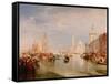 Venice, Dogana and S. Giorgio Maggiore-JMW Turner-Framed Stretched Canvas