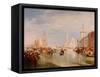 Venice, Dogana and S. Giorgio Maggiore-JMW Turner-Framed Stretched Canvas