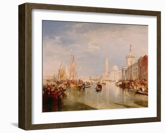 Venice, Dogana and S. Giorgio Maggiore-JMW Turner-Framed Giclee Print