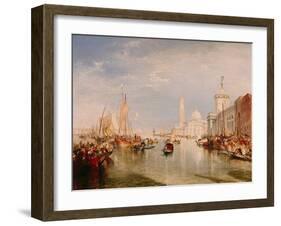 Venice, Dogana and S. Giorgio Maggiore-JMW Turner-Framed Giclee Print