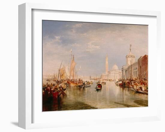 Venice, Dogana and S. Giorgio Maggiore-JMW Turner-Framed Giclee Print