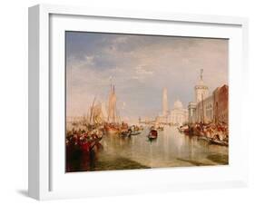 Venice, Dogana and S. Giorgio Maggiore-JMW Turner-Framed Giclee Print