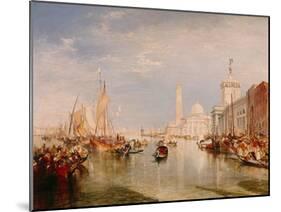 Venice, Dogana and S. Giorgio Maggiore-JMW Turner-Mounted Giclee Print