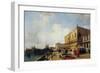 Venice: Ducal Palace with a Religious Procession-Richard Parkes Bonington-Framed Giclee Print