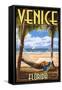 Venice, Florida - Palms and Hammock-Lantern Press-Framed Stretched Canvas