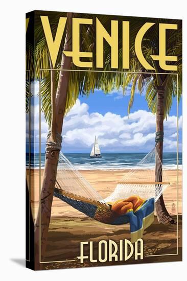 Venice, Florida - Palms and Hammock-Lantern Press-Stretched Canvas