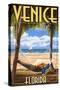 Venice, Florida - Palms and Hammock-Lantern Press-Stretched Canvas