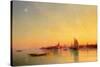 Venice from the Lagoon at Sunset-Ivan Konstantinovich Aivazovsky-Stretched Canvas