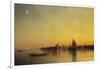 Venice from the Lagoon at Sunset-Ivan Konstantinovich Aivazovsky-Framed Giclee Print