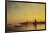 Venice from the Lagoon at Sunset-Ivan Konstantinovich Aivazovsky-Framed Giclee Print