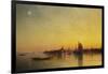 Venice from the Lagoon at Sunset-Ivan Konstantinovich Aivazovsky-Framed Giclee Print