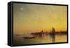 Venice from the Lagoon at Sunset-Ivan Konstantinovich Aivazovsky-Framed Stretched Canvas