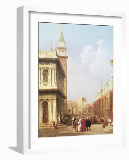 Venice from the Piazzetta Looking Towards Codussi's Clock Tower-Edward Pritchett-Framed Giclee Print