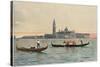 Venice: General View across the Water to the Church of San Giorgio Maggiore-null-Stretched Canvas