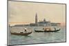 Venice: General View across the Water to the Church of San Giorgio Maggiore-null-Mounted Photographic Print