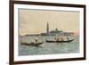 Venice: General View across the Water to the Church of San Giorgio Maggiore-null-Framed Photographic Print