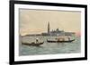 Venice: General View across the Water to the Church of San Giorgio Maggiore-null-Framed Photographic Print