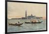 Venice: General View across the Water to the Church of San Giorgio Maggiore-null-Framed Photographic Print