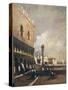 Venice, Glimpse of Ducal Palace-Achille Vespa-Stretched Canvas