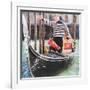 Venice Gondola-Tosh-Framed Art Print