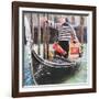 Venice Gondola-Tosh-Framed Art Print