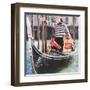 Venice Gondola-Tosh-Framed Art Print