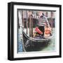 Venice Gondola-Tosh-Framed Art Print