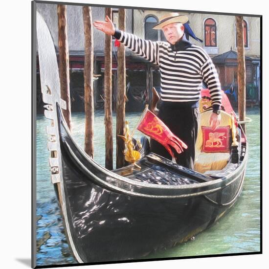 Venice Gondola-Tosh-Mounted Art Print