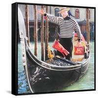 Venice Gondola-Tosh-Framed Stretched Canvas