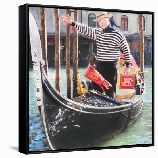 Venice Gondola-Tosh-Framed Stretched Canvas