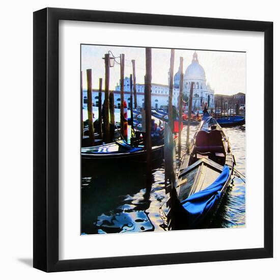 Venice Gondola-Tosh-Framed Art Print