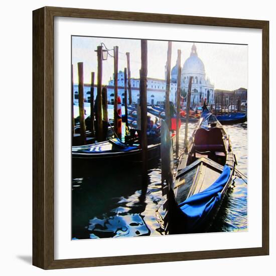 Venice Gondola-Tosh-Framed Art Print