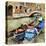 Venice. Gondolas. Artwork In Painting Style-Maugli-l-Stretched Canvas