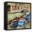 Venice. Gondolas. Artwork In Painting Style-Maugli-l-Framed Stretched Canvas