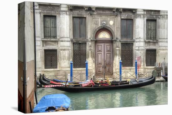 Venice Gondolas II-George Johnson-Stretched Canvas