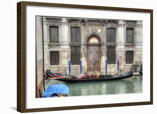 Venice Gondolas II-George Johnson-Framed Photographic Print