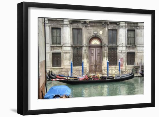 Venice Gondolas II-George Johnson-Framed Photographic Print