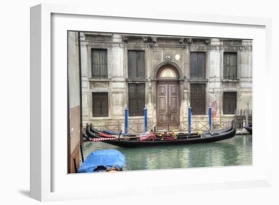 Venice Gondolas II-George Johnson-Framed Photographic Print