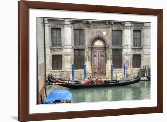 Venice Gondolas II-George Johnson-Framed Photographic Print