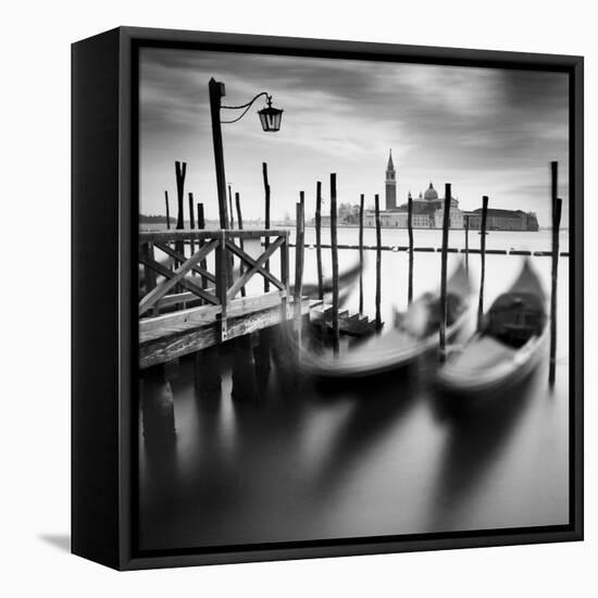 Venice Gondolas-Nina Papiorek-Framed Stretched Canvas