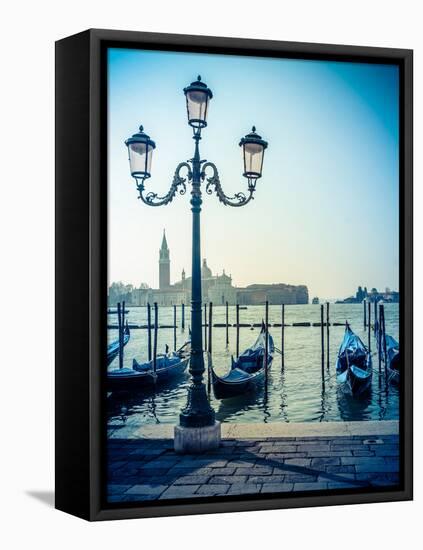 Venice Gondolas-Mr Doomits-Framed Stretched Canvas