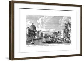 Venice: Grand Canal, 1735-Antonio Visentini-Framed Giclee Print