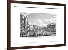 Venice: Grand Canal, 1735-Antonio Visentini-Framed Giclee Print