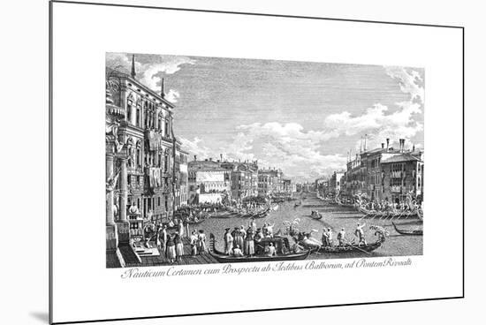 Venice: Grand Canal, 1735-Antonio Visentini-Mounted Giclee Print