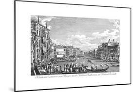 Venice: Grand Canal, 1735-Antonio Visentini-Mounted Giclee Print