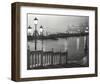 Venice (Grand Canal, B&W) Art Poster Print-null-Framed Art Print