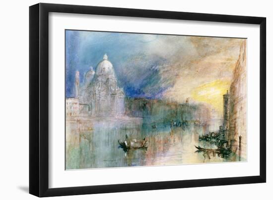 Venice: Grand Canal with Santa Maria Della Salute-J^ M^ W^ Turner-Framed Giclee Print