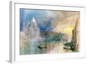 Venice: Grand Canal with Santa Maria Della Salute-J^ M^ W^ Turner-Framed Giclee Print