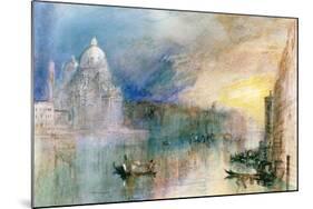 Venice: Grand Canal with Santa Maria Della Salute-J^ M^ W^ Turner-Mounted Giclee Print