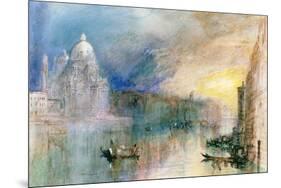 Venice: Grand Canal with Santa Maria Della Salute-J^ M^ W^ Turner-Mounted Giclee Print